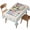 Multicolor, variant on Colorful Fish Coastal Table Cloth, Waterproof Tablecloth for Square Tables, Nautical Summer Ocean Sea Rustic Washable Fabric Table Cover for Restaurant Kitchen Dining Tables 54"x54"