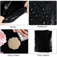 thumbnail image 2 of BQHAGFTE Round Vinyl Fitted Tablecloth Waterproof Elastic Protector 29-36 Inch x 29-36 Inch Black PVC Tablecloth, 2 of 7