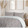 thumbnail image 6 of Ambesonne Mushroom Duvet Cover Sets, Continuous Woods Neutral, 2-Queen, Pale Taupe Vermilion, 6 of 7