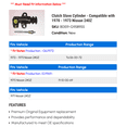 thumbnail image 2 of Clutch Cylinder - Compatible with 1970 - 1973 Nissan 240Z 1971 1972, 2 of 2