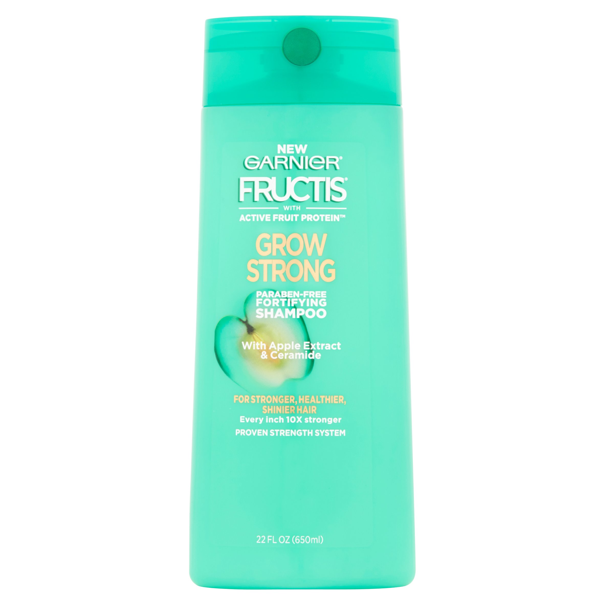 Garnier Fructis Grow Strong Shampoo, For Stronger, Healthier, Shinier