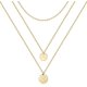 thumbnail image 1 of Collares en capas Collares con colgantes redondos geométricos Collares de mujer (oro) oso de fresa Electrónica, 1 of 4