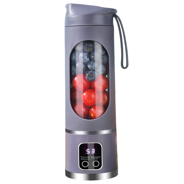 Exprimidor Extractor de jugo de carga USB portátil de 450 ml para viajes de oficina en casa Blanco