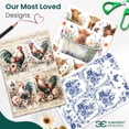 thumbnail image 7 of European Excellency, Premium European Printed Decoupage Paper for Crafts, Rice Paper for Decoupage, Scrapbooking Paper, Christmas Holiday Arts and Crafts Supplies, A4 (Christmas Cuties - 2 Sheets), 7 of 7