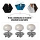 thumbnail image 4 of 20 piezas sin necesidad de coser botones Botones instantáneos Botones metálicos Botones extraíbles, 4 of 6
