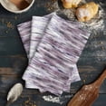thumbnail image 6 of Purple Vintage Kitchen Towels Set of 4, Water Absorbent Dish Towel, Striped Painting Retro Abstract Art Decorative Hand Towels - Quick Drying Cloth for Cooking Baking, 18x28 Inch, 6 of 8