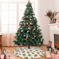 thumbnail image 7 of Sikiie Hohey Bee Golden2 30-48 inches {designName} Print Christmas Tree Skirt Snowman Xmas Tree Skirt with Edge Christmas Decorations for Holiday Party30", 7 of 7
