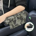 thumbnail image 6 of Renewold Camo Olive Green Car Center Console Cover Comfortable Non-slip Camouflage Armrest Cushion with Side Storage Pocket Arm Rest Covering Protective Cover Car Interior Accessories, 6 of 9