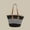 Black, variant on Stylish Straw Bags | Travel Straw Bag Woven Handmade Shoulder Handbag for Everyday Use Summer Outings