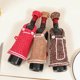 thumbnail image 5 of 3 piezas de funda para botella de vino de Navidad, bolsas de vino tinto, funda para botella para botella de vino de Navidad reutilizable, bolsa para botella de vino de tela de Navidad (D), 5 of 5