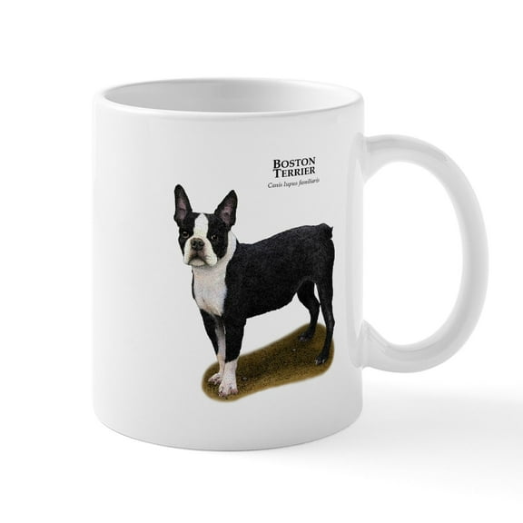CafePress - Boston Terrier Mug - 11 oz Ceramic Mug - Novelty Coffee Tea Cup