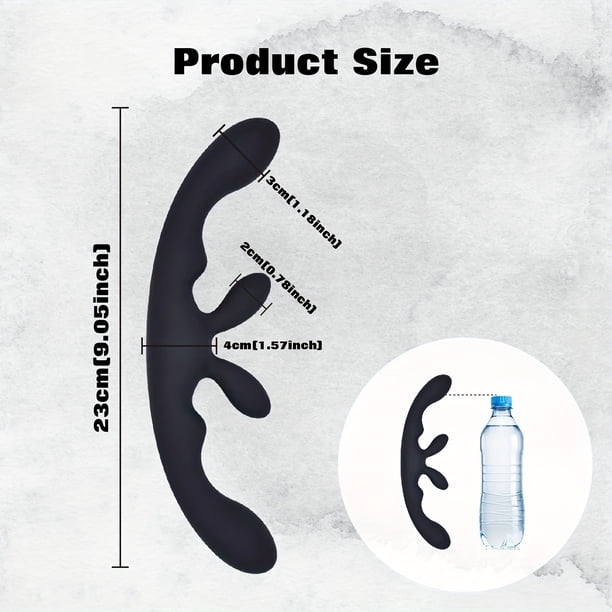 1pc Lala Love Lesbian Double-Headed Silicone Dildo - Waterproof, Flexible,  and Stimulating Anal Plug for G-Spot and Clitoral Massage