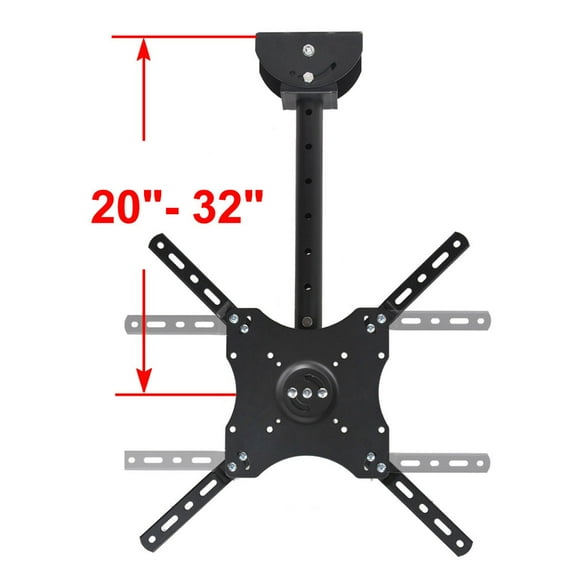 VideoSecu Tilt Pan Ceiling TV Mount for most 23-50" Toshiba Scepter VIZIO JVC Seiki LCD LED Plasma HDTV Flat Panel Screen HDTV bw1