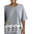 thumbnail image 2 of Snoopy Women's and Women’s Plus Oversized Tee and Pants Pajama Set, 2-Piece, Sizes XS-3X, 2 of 5