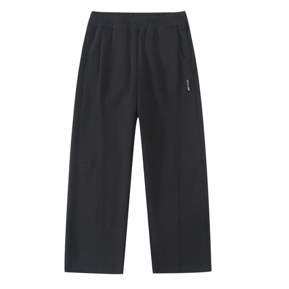 ZACPNCV Girls Long Bloomers Soft Cotton Harem Pants for Boys and Girls Black 17-18 Years