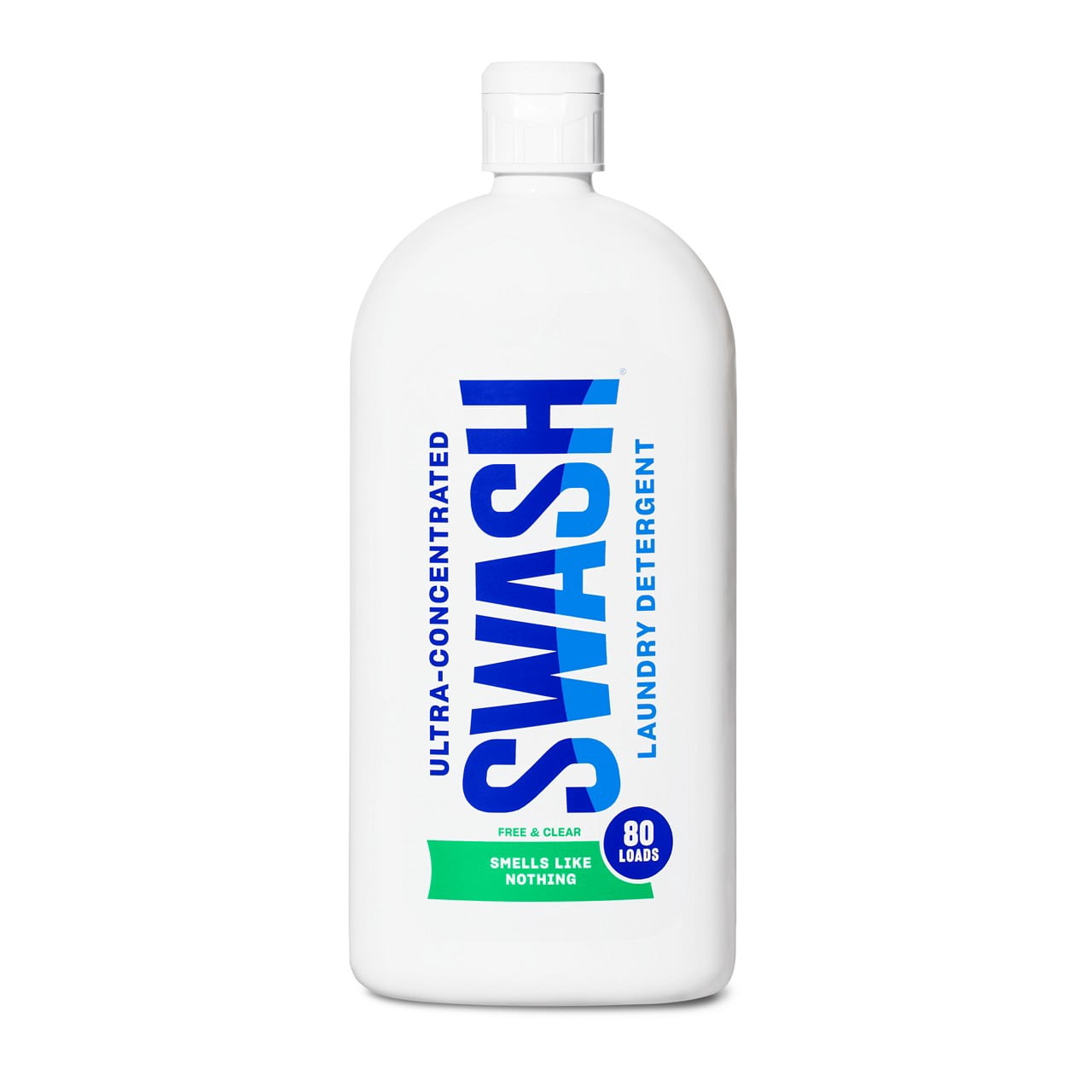 Swash® Smells Like Nothing HE Ultra-Concentrated Liquid Laundry Detergent, SWHLDLFF2S, 80 Loads, 30 fl. Oz.