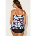 thumbnail image 3 of Swimsuits for All V-Neck Flowy Tankini Set, 3 of 4