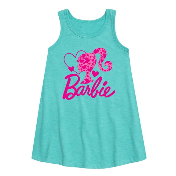 Barbie - Logo Hearts - Toddler and Youth Girls A-line Dress