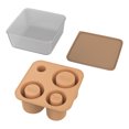 thumbnail image 1 of Popular! Upgraded Silicone Ice Tray And Mold Large Size Cylindrical Coffee Ice Tray For Refrigerator With Lid And Glass Accessories, 1 of 5