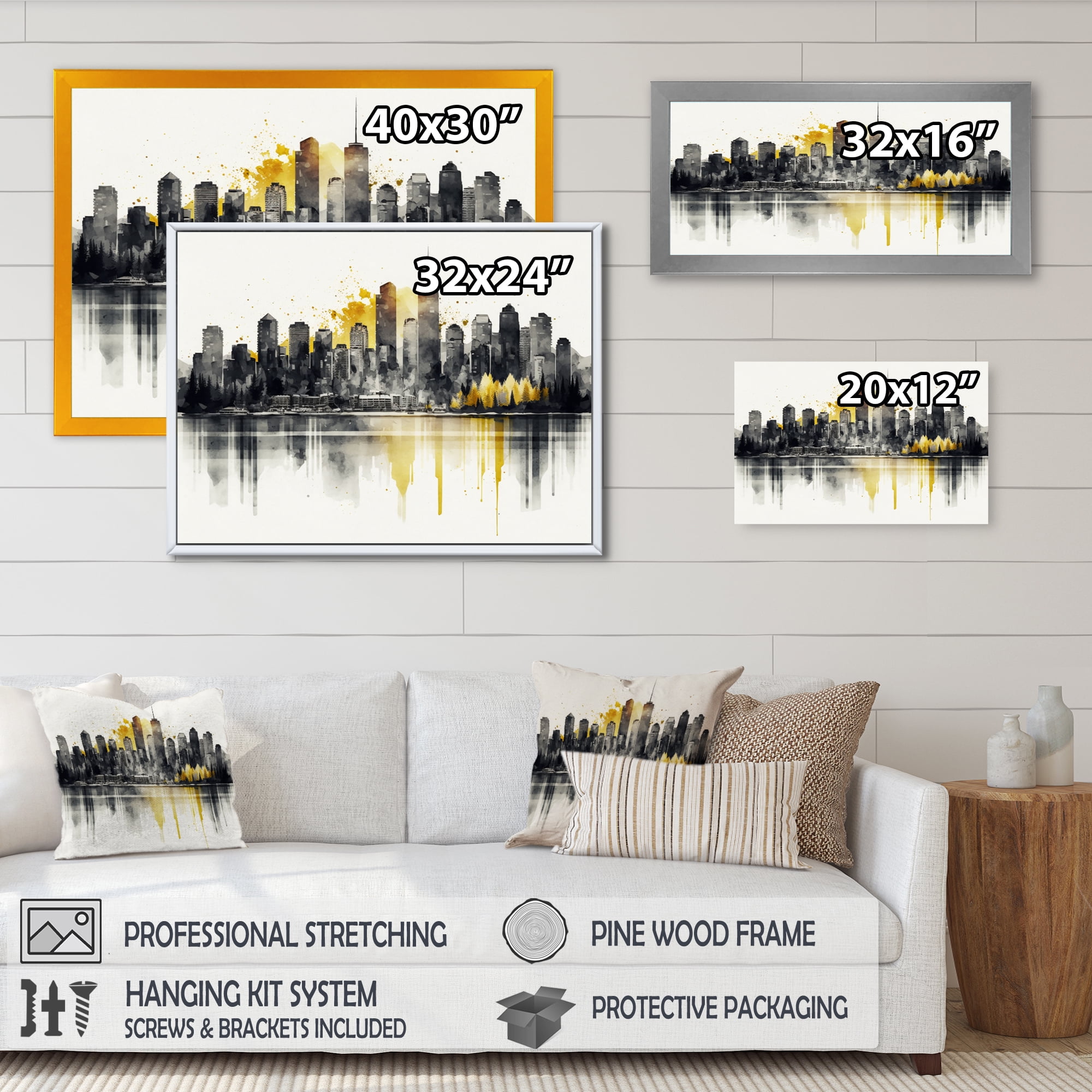 Designart Vancouver By Lakeside I Canvas Wall Art