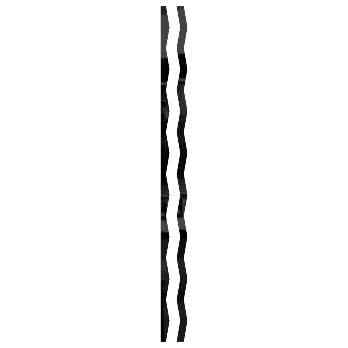 Ekena Millwork 47"H x 1/8"T Adjustable Acrylic Slat Wall Panels, Black, 44-Piece Kit