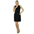 thumbnail image 2 of Bimba Women Short Mini Black Dress Sleeveless Rayon Made Bodycon Dress, 2 of 7