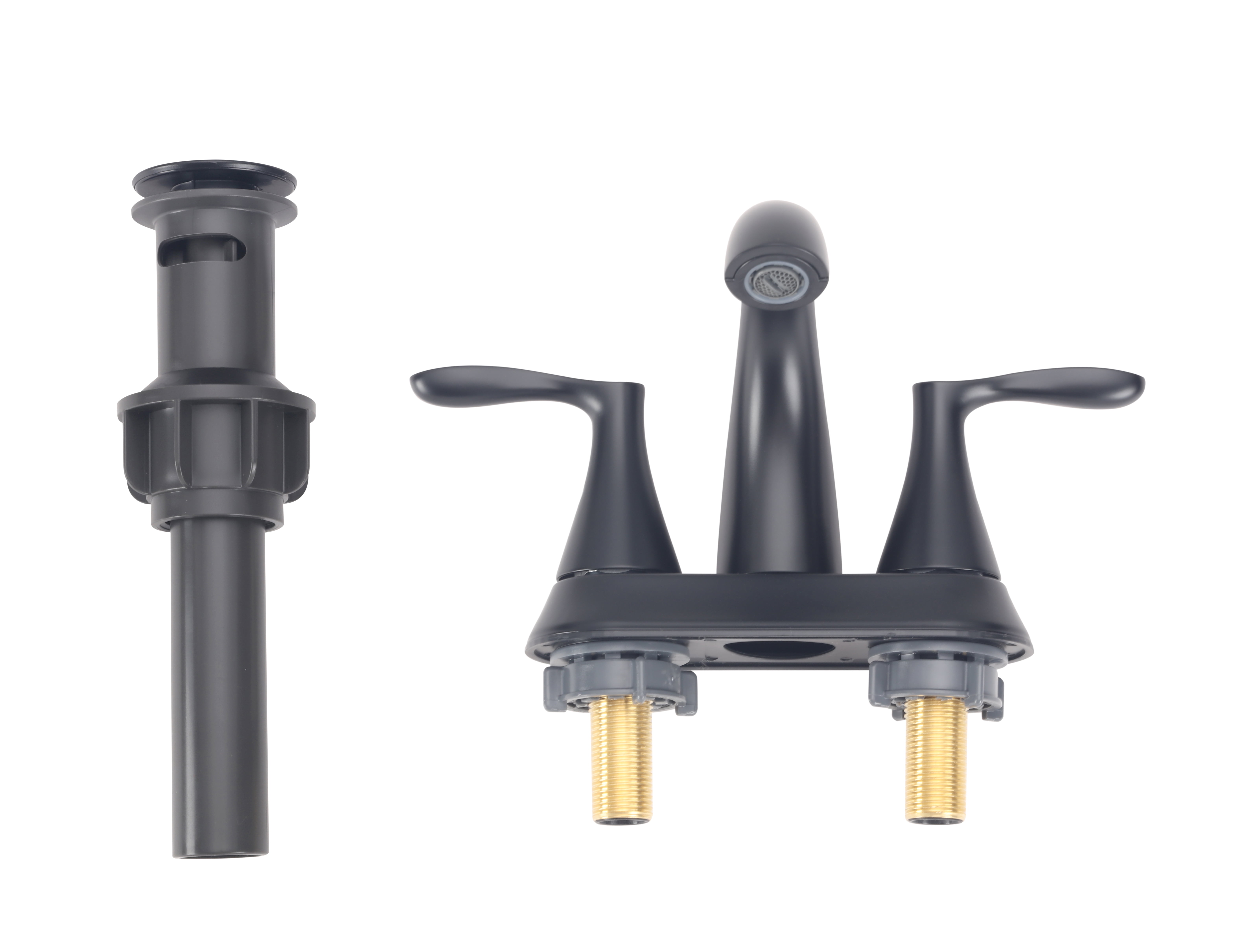 Better Homes & Gardens Simple Flair 4" Centerset Bathroom Faucet in Matte Black