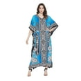 thumbnail image 2 of Gypsie Blu Women's Plus Size Kaftans Casual Long Maxi Dress for Ladies Summer Loose Kimono Caftans Sleepwear Online, 2 of 7