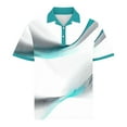 thumbnail image 4 of Fnnxeal Big and Tall Golf Polo Shirt for Men - Light Blue, 3XL - 4-Way Stretch, Moisture Wicking, Quick Dry, Versatile Athletic & Casual Wear, 4 of 5