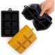 thumbnail image 5 of XXL Ice Cube Trays - 6 XXL Ice Cubes Per Tray (12 Ice Cubes) - BPA Free - Easy Release - Dishwasher Safe - Black/Yellow, 5 of 5