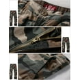 thumbnail image 6 of Matchstick Men's Retro Relaxed Plus Size Cargo Pants with Multi Pockets, 6 of 7