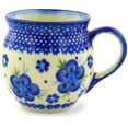 thumbnail image 3 of Polmedia Bleu-belle Fleur 7 oz. Bubble Coffee Mug, 3 of 6