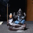 thumbnail image 4 of Gwong Decoración hogareña India Elefante Dios Ganesha Backflow Incienso Incensario Holder Soporte de regalo Decoración de regalo Gwong 21023935, 4 of 7