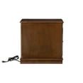 thumbnail image 3 of Linon Bartow Multi Function Storage Side Table Charging Station in Hazelnut Wood, 3 of 17