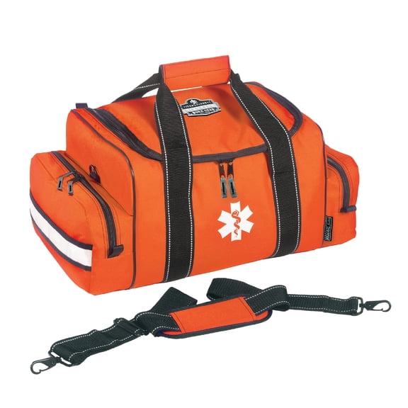 Ergodyne Arsenal 5215 Large Medic First Responder Trauma Duffel Bag with Shoulder Strap, Orange CA2