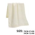 thumbnail image 3 of AUNVITO 100% Cotton Bath Towels, Light Weight, Soft, Super Absorbent and Fast Drying, No Fading Multipurpose Use for Sports, Swimming, Travel, Fitness, Yoga, Multicolor, 3 of 7