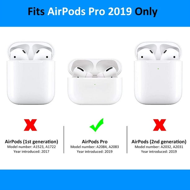AirPods Pro Case, Rugged Shockproof TPU 2-Piece Cover Skin