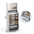 thumbnail image 3 of Shoe Cabinet With Mirrors, Shoe Storage Cabinet With Flip Drawers, Vertical Shoe Cabinet Narrow Shoe Rack For Entryway Front Door Entrance, 3 of 9