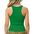 thumbnail image 2 of Lullu Girls Athletic Racerback Tank Top Casual Solid Crewneck Sleeveless Shirt, Sizes 4-14, 2 of 8