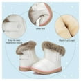 thumbnail image 3 of Bonario Toddler Boys Girls Snow Boots Winter Snow Warm Fleece Booties High-Top Ankle Shoes for Little Kids, 3 of 6