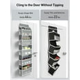 Yecaye 1 Pack Over Door Hanging Organizer 5 Pockets Wall Closet Hanging