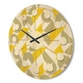 thumbnail image 3 of Designart 'Abstract Retro Geometric Pattern Design II' Mid-Century Modern Wood Wall Clock, 3 of 5
