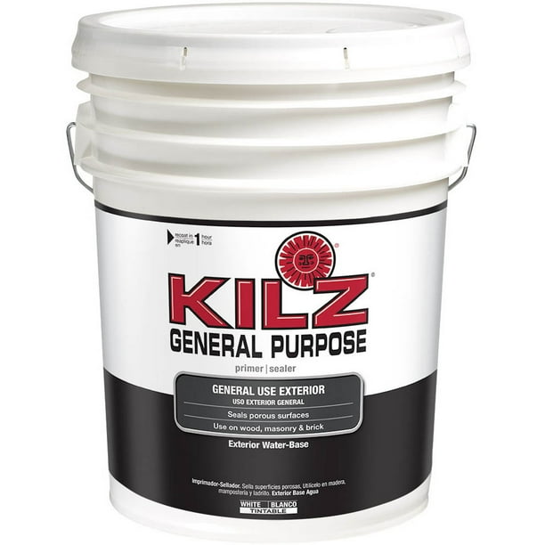 Kilz General Purpose Exterior WaterBase Primer, 5 Gallon