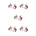 thumbnail image 2 of Wosthever 1 par de pinzas para el cabello de Navidad, horquilla de cuerno de ciervo de Navidad, Bola de piel de nieve, recuerdo de fiesta, decoración de Type2 NO2 Wosthever CBP547529, 2 of 4