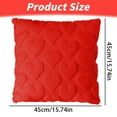 thumbnail image 3 of NANDIYNZHI Love Pillow Covers Wedding Anniversary Pillow Covers Heart Pillow Cover Plush Pillow Covers Valentines Home Decor Valentine'S Day Pillowcase Soft Throw Pillows Valentines Day Decor, 3 of 7