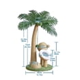 thumbnail image 6 of SHegdu Coconut Tree Cat Scratching Post Interactive Claw Sharpener Pole 28 Inch Natural Sisal Rope Cat Tree for Small Medium Cats, 6 of 9