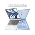 thumbnail image 2 of Étui pour MacBook Pro 16 Pouces Case 2023 2022 2021 Release M3 A2991 M2 A2780 M1 A2485 Pro Max Chip, Étui Rigide pour Portable avec Béquille, Peau de Clavier, Protecteur d'Écran, Couvercle pour Caméra Adaptateur USB‐C, 2 of 7