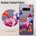thumbnail image 5 of Case for Samsung Galaxy Note 8, Hard PC Back & Soft TPU Frame, Clear Floral Designed Non-Slip Thin Protective Note 8 Case for Women Girls (Peony), 5 of 13