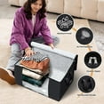 thumbnail image 4 of 2-Pack Clothes Storage, Stackable Storage Bin Tote, Storage Containers for Organizing Bedroom, Closet, Home Organization and Storage with Lids, Grey, 4 of 6