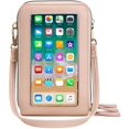 thumbnail image 1 of Touch Screen Mobile Phone Messenger Bag - Light Pink, 1 of 6